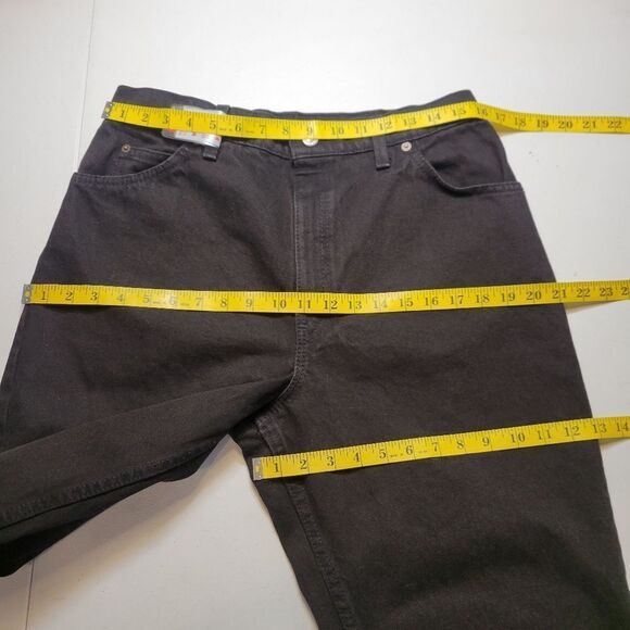 Levi's 951 Vintage 90s Orange Tab Jeans Black Denim Relaxed Fit Tapered Leg Pr#1 - Picture 7 of 11